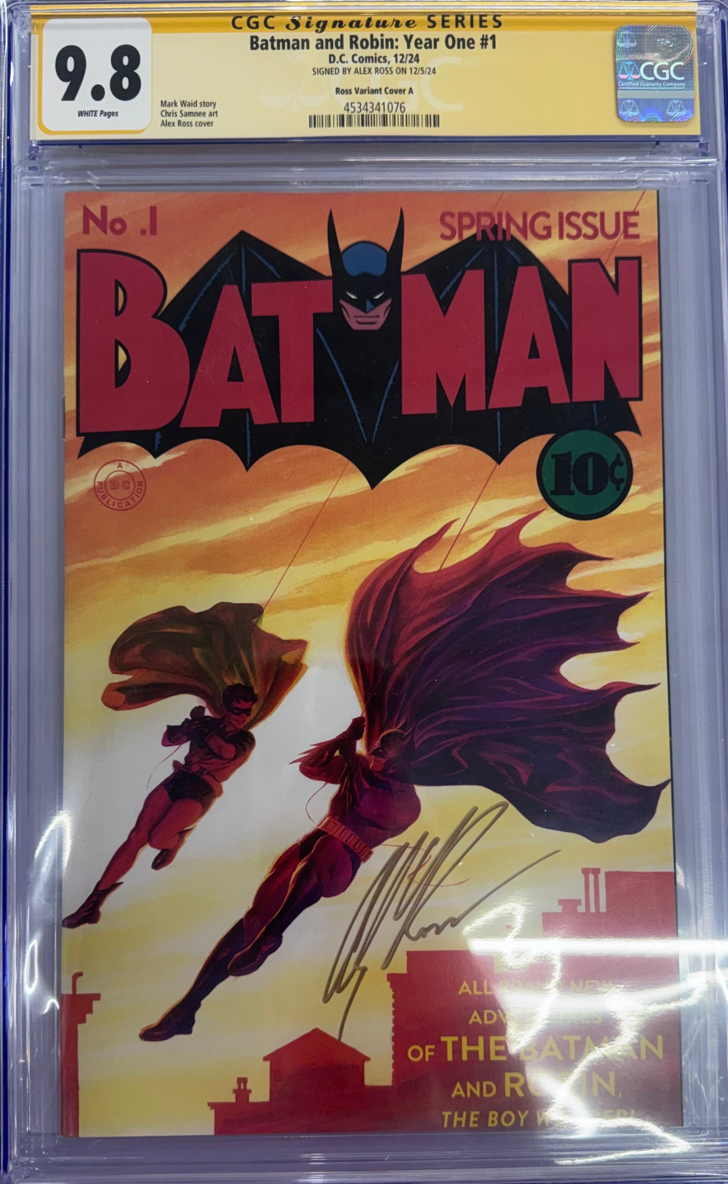 Batman and Robin: Year One #1 Ross Exclusive Variant & Signature