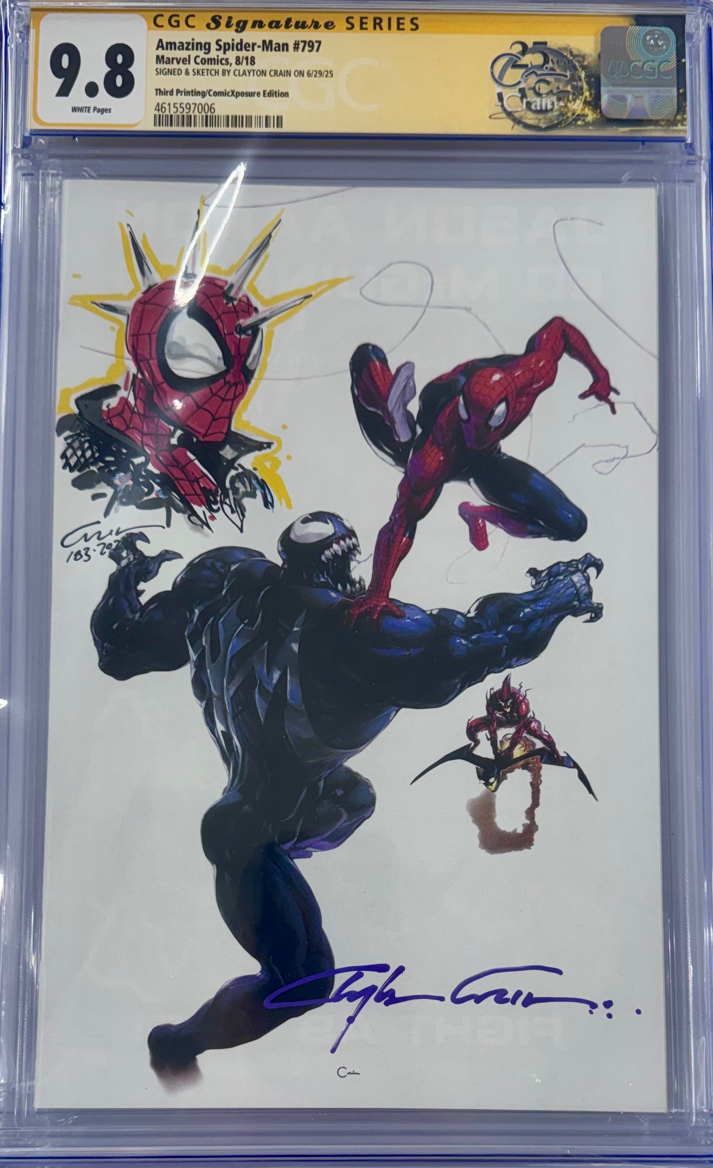 Amazing Spider-Man #797 Crain Sketched & Signed Variant