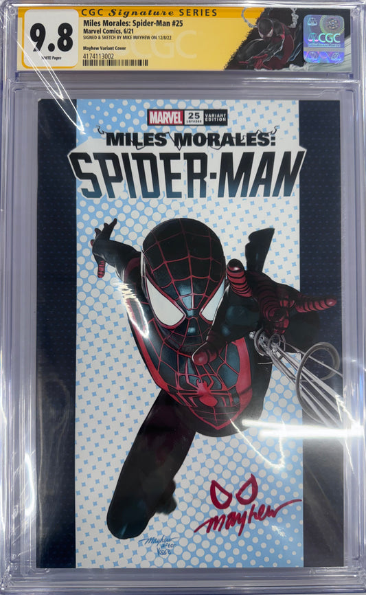 Miles Morales: Spider-Man #25 Mayhew Variant Cover Remark & Signature