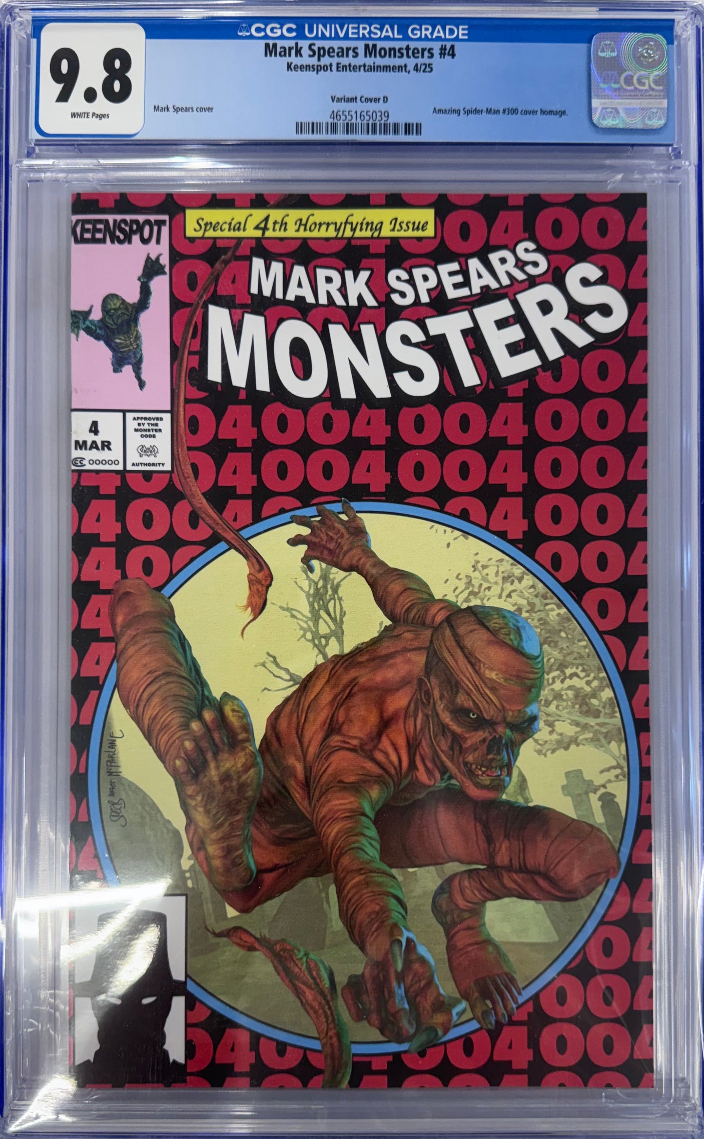 Mark Spears: Monsters #4 Homage Variant