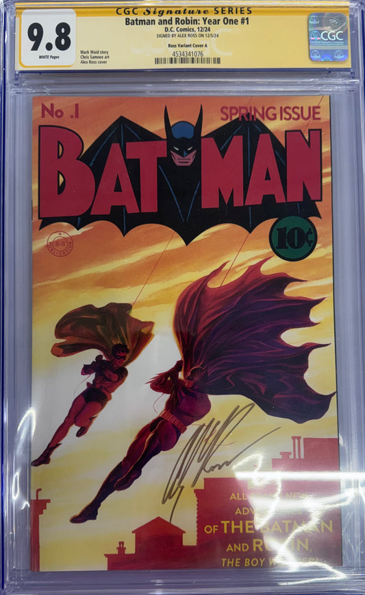Batman and Robin: Year One #1 Ross Exclusive Variant & Signature