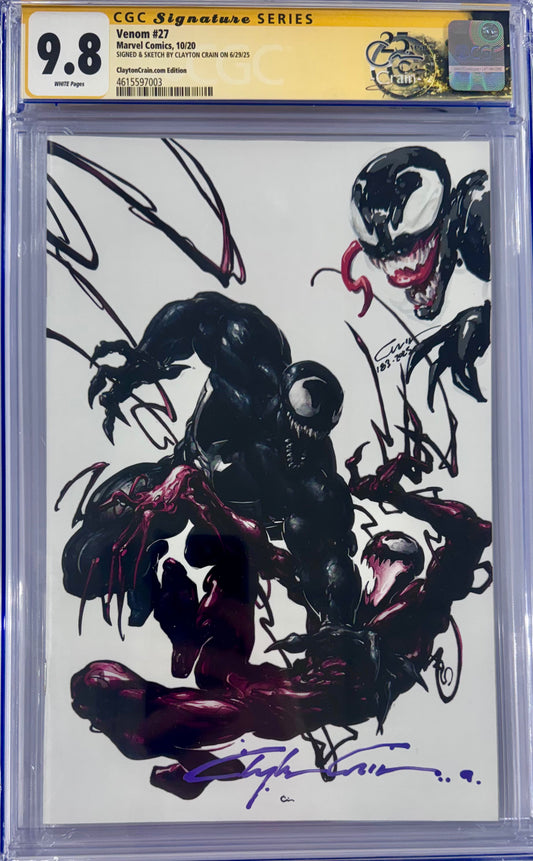 Venom #27 Crain Sketched & Signed Variant