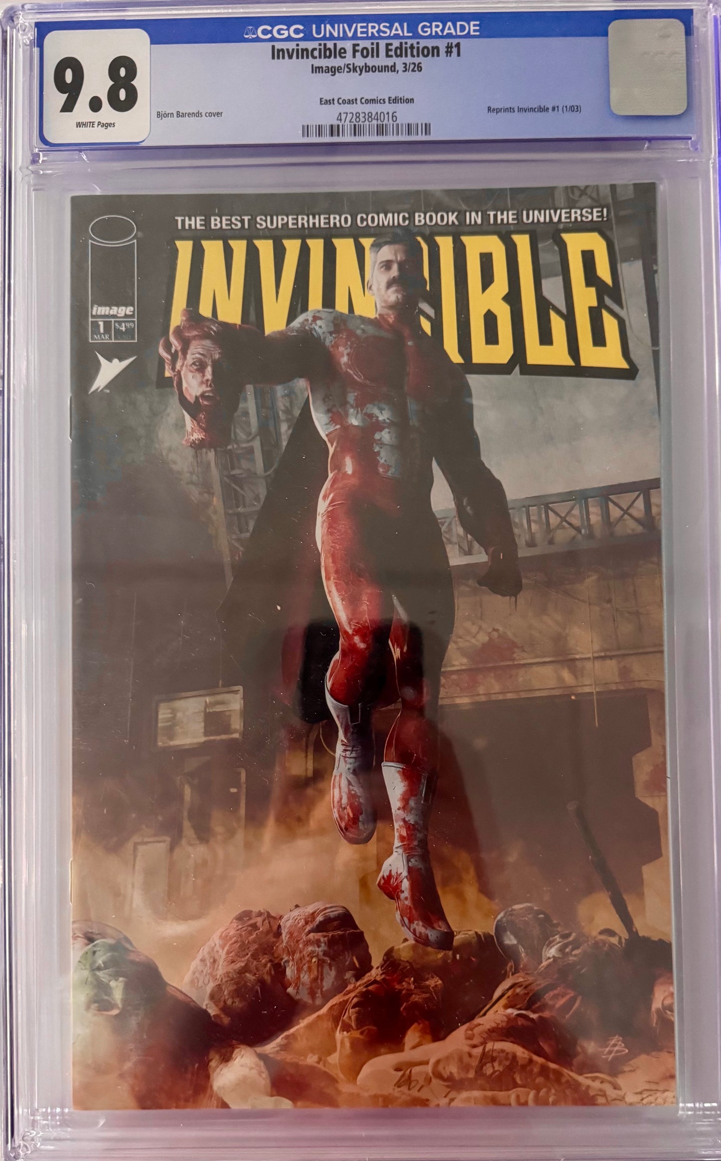 Invincible Foil Edition #1 Exclusive Barends Variant