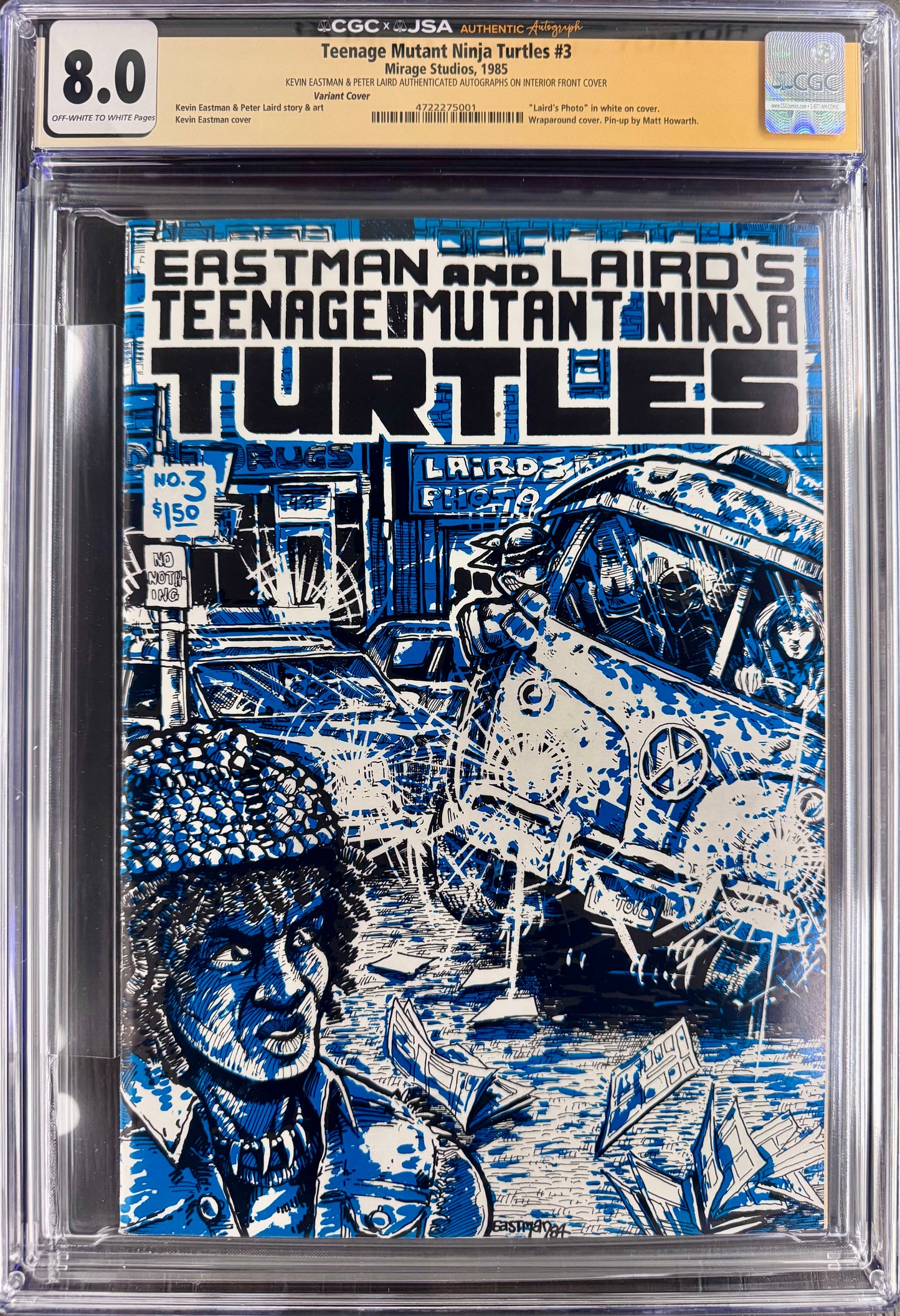 Teenage Mutant Ninja Turtles #3 SIGNED ERROR VARIANT